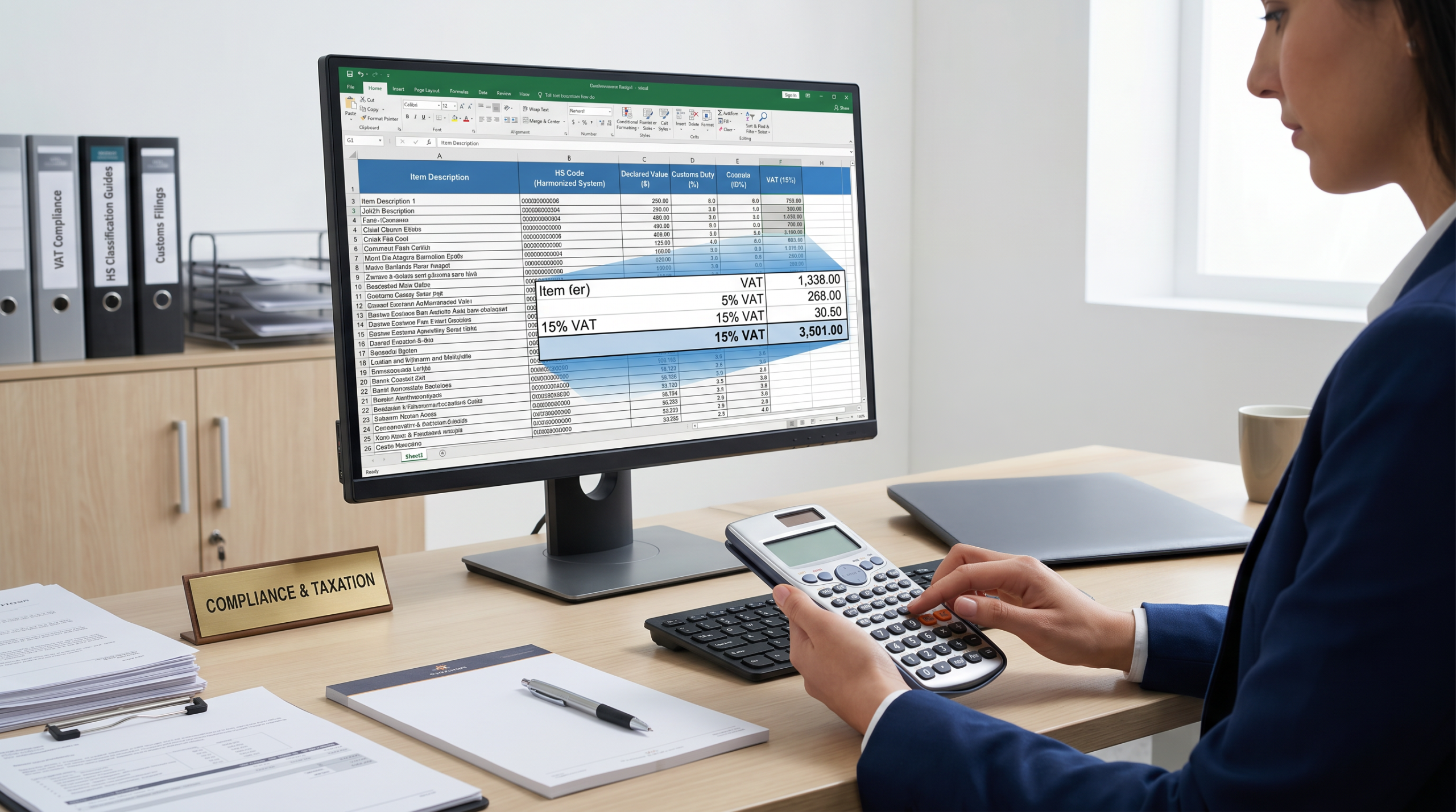 Tariff, Duties, and VAT Calculation